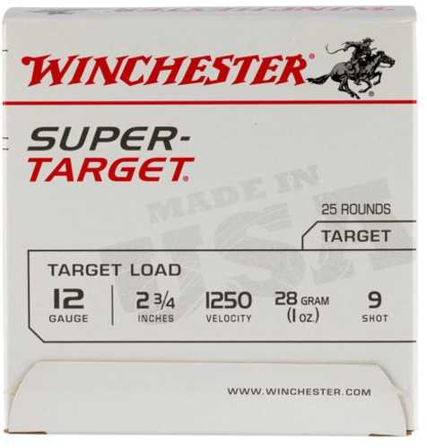 12 Gauge 25 Rounds Ammunition Winchester 2 3/4" 1 oz Target #9